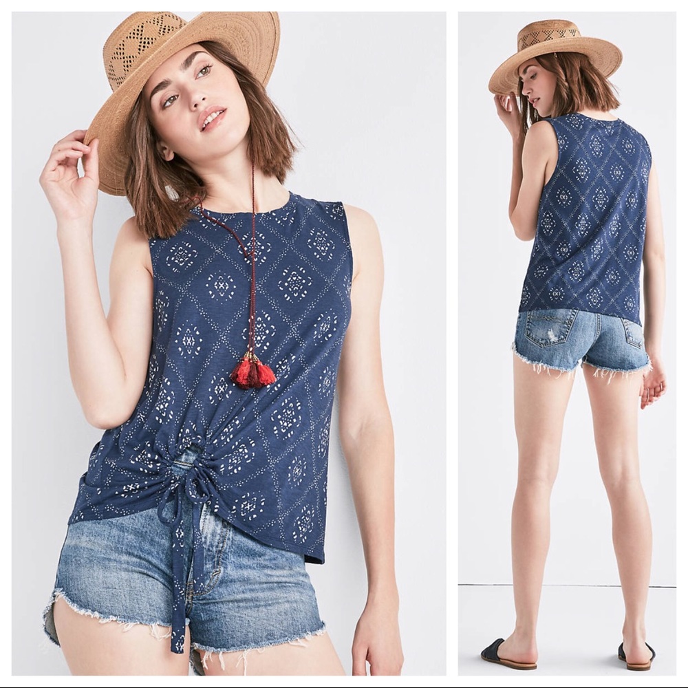 Lucky Brand Printed Tank Top NWT